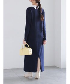 Te chichi レース衿ニットワンピース