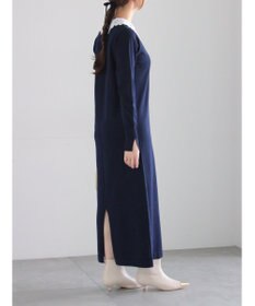 Te chichi レース衿ニットワンピース