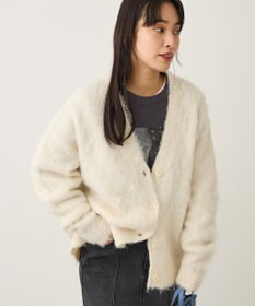 CRAFT STANDARD BOUTIQUE カール起毛モヘアライクVネックニットカーディガン
