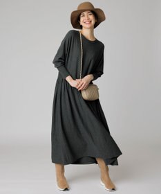 UNFILO 【新色追加】スタイルアップニット ワンピース