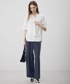 ICB ストレッチシルキーツイル タイブラウス