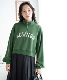 WEGO ハーフジップショートスウェット