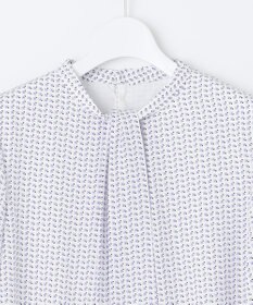 J.PRESS LADIES 幾何プリント ボウタイ カットソー