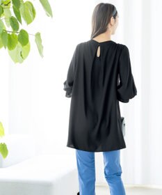 Tiaclasse L 【洗える】ボウタイ風チュニック