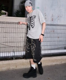 WEGO スーパーバギーフリンジデニムショーツ