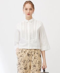 23区 【Indian Factory】コットンポプリン タックディテール シャツ