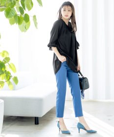 Tiaclasse L 【洗える】ボウタイ風チュニック