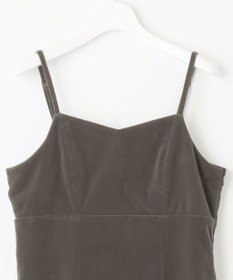 Feroux 【2WAY】パールストラップベロア ジャンスカ