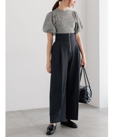 Te chichi バルーンスリーブメランジニット