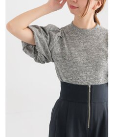 Te chichi バルーンスリーブメランジニット