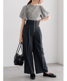 Te chichi バルーンスリーブメランジニット