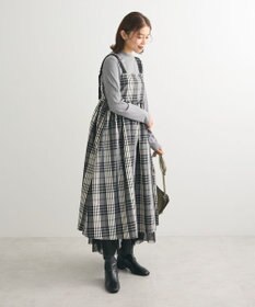 Green Parks ・ＳＵＧＡＲ　ＳＰＯＯＮ　チェックギャザーワンピース