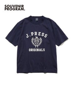 J.PRESS MEN 【J.PRESS ORIGINALS】【UNISEX】Cotton Jersey CRST Logo T-shirt