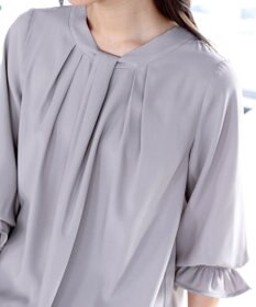 Tiaclasse L 【洗える】ボウタイ風チュニック