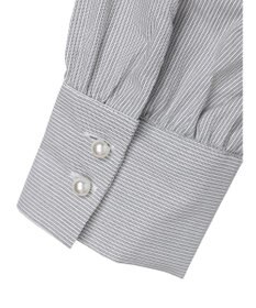 Green Parks パール釦ストライプシャツ