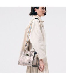 A.D.M.J. 【牛革】クラックメタル/イタリアンレザー前金具付トートM