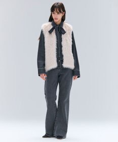 BEIGE， 【洗える・Oggi 11月号掲載】NAVIGLIO / フレアシルエットデニムパンツ