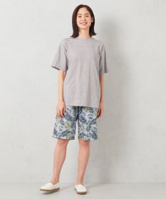 JOSEPH ABBOUD MOUNTAIN 【SPACE／UNISEX】リーフプリント イージーショートパンツ