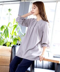 Tiaclasse L 【洗える】ボウタイ風チュニック