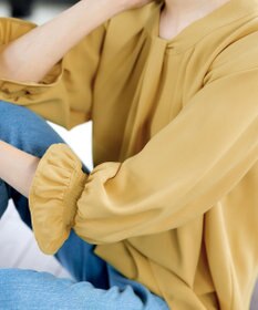 Tiaclasse L 【洗える】ボウタイ風チュニック