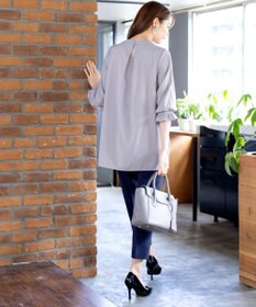 Tiaclasse L 【洗える】ボウタイ風チュニック