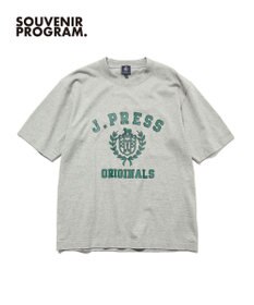 J.PRESS MEN 【J.PRESS ORIGINALS】【UNISEX】Cotton Jersey CRST Logo T-shirt