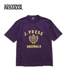 J.PRESS MEN 【J.PRESS ORIGINALS】【UNISEX】Cotton Jersey CRST Logo T-shirt