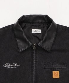 WEGO 【ユニセックス着用ITEM/MLサイズ展開】ワーカーズZIPデニムジャケット