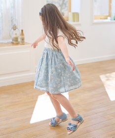 ANY KIDS ドッキング レトロ花柄 ワンピース