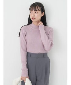 earth music&ecology やわらかタッチハイネックリブプルオーバー