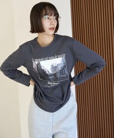 UNFILO コットンスムース グラフィック ロンＴ