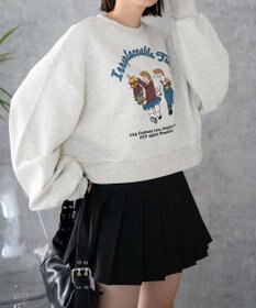 WEGO イラストプルオーバースウェット