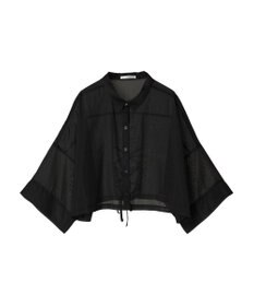 Green Parks ＥＧＯＩＳＴ　５分袖短丈シアーシャツ