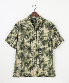 JOSEPH ABBOUD MOUNTAIN 【速乾/軽量/ストレッッチ】ライトスラブボタニカルプリント アウトドアシャツ