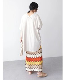 Green Parks 接触冷感バックカシュクールチュニック