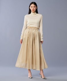 uncrave アルビニスタシフォンテレコ ハイネックカットソー（uncrave STANDARD）