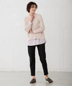 J.PRESS LADIES L 【洗える】 ギザマーセライズコットン ニット