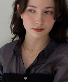 Phoebe 【金属アレルギー対応】2setスウィートハートネックレス　シャンパンゴールド