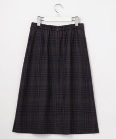 J.PRESS LADIES S 【WEB限定カラーあり】T/W ミルドチェック＆千鳥 Aライン スカート