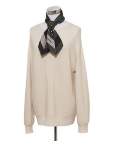 MOONBAT FURLA(フルラ)シルクツイル アーチロゴ スカーフ 65cm×65cm