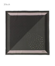 MOONBAT FURLA(フルラ)シルクツイル アーチロゴ スカーフ 65cm×65cm