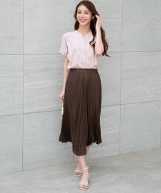 ANY SIS 【美ライン大人T】裾タックゆる プルオーバー