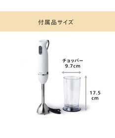 YAMATO テーブル＆キッチン 【TWINBIRD】ハンディーブレンダー  ホワイト  KC-4834W