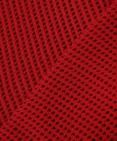 組曲 L 【先行予約・前後着用可】メッシュニット 七分袖カーディガン