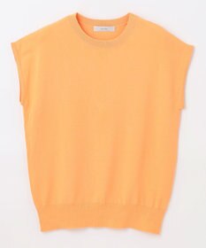 ANY 【UVケア/接触冷感/アンチピリング】クールタッチフレンチスリーブニット