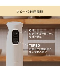 YAMATO テーブル＆キッチン 【TWINBIRD】ハンディーブレンダー  ホワイト  KC-4834W