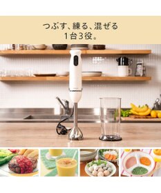 YAMATO テーブル＆キッチン 【TWINBIRD】ハンディーブレンダー  ホワイト  KC-4834W