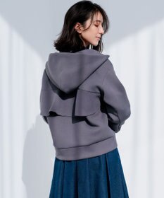 組曲 フード付きバックフリル パーカー