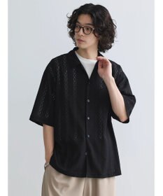 CRAFT STANDARD BOUTIQUE レースオープンカラーシャツ