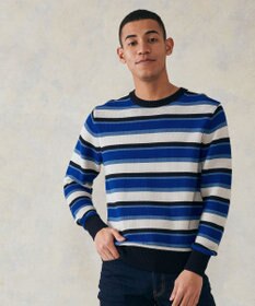 J.PRESS MEN ドライメッシュ ボーダーセーター